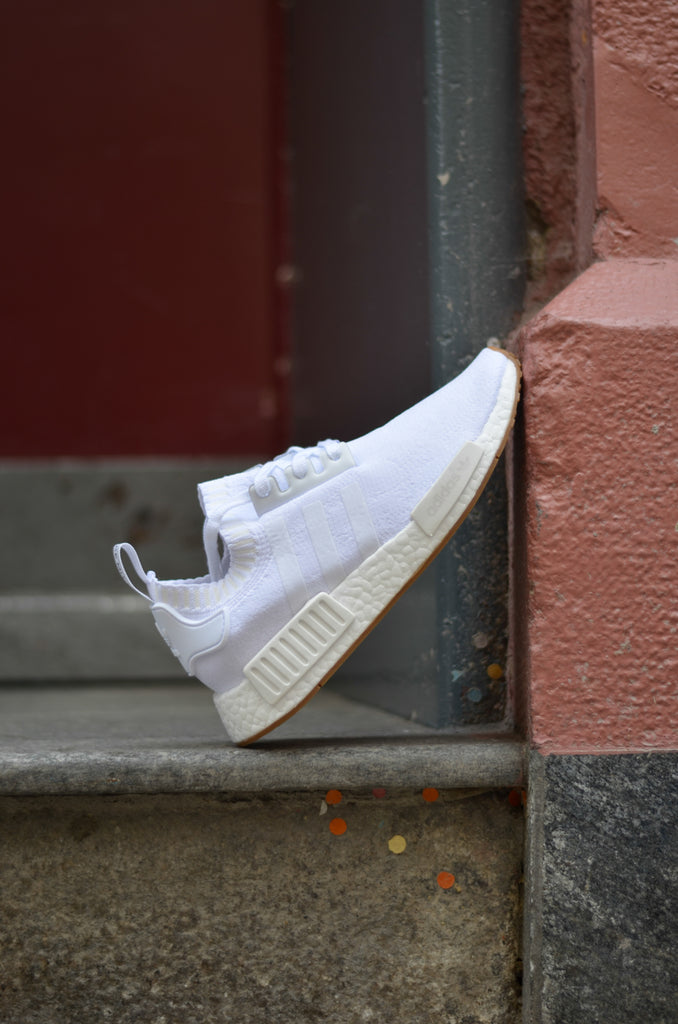 Adidas NMD_R1 Primeknit White Gum BY1888