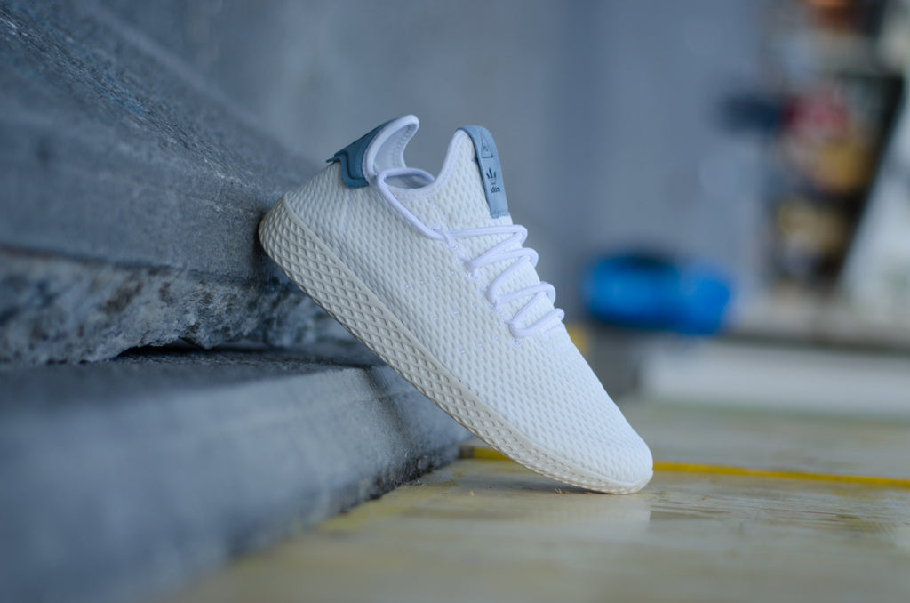 Adidas Pharell Williams Tennis White Tactile Blue Hu BY8718