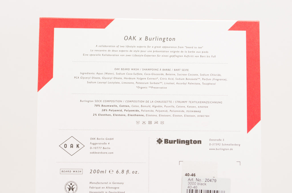 Burlington Oak From beard to toe Black/Grey 20479-3000