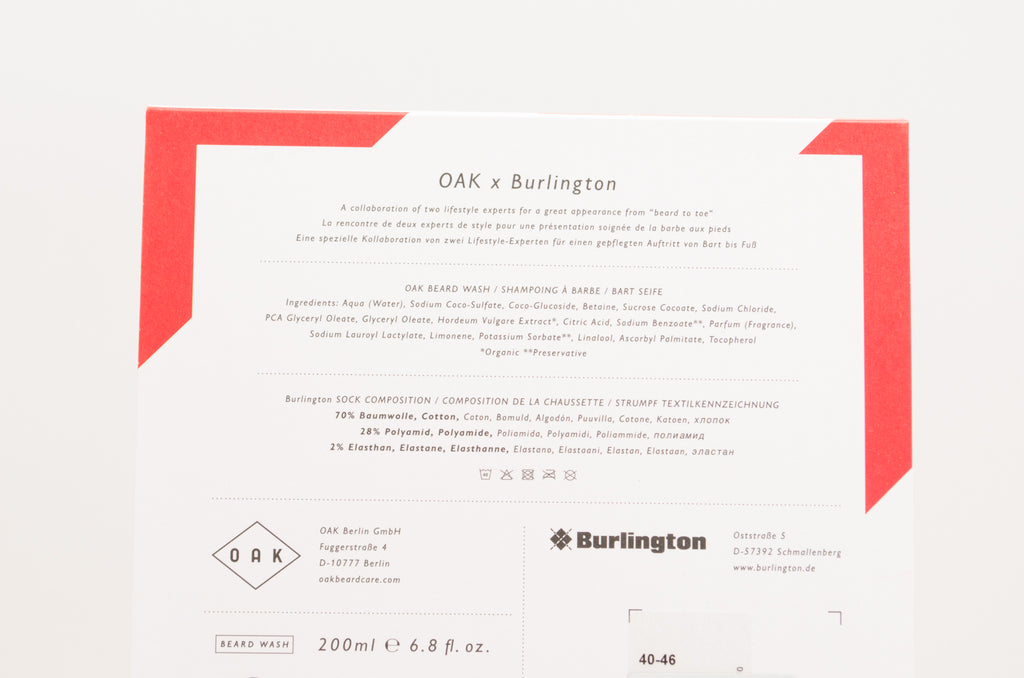 Burlington Oak From beard to toe Red/White 20479-8542