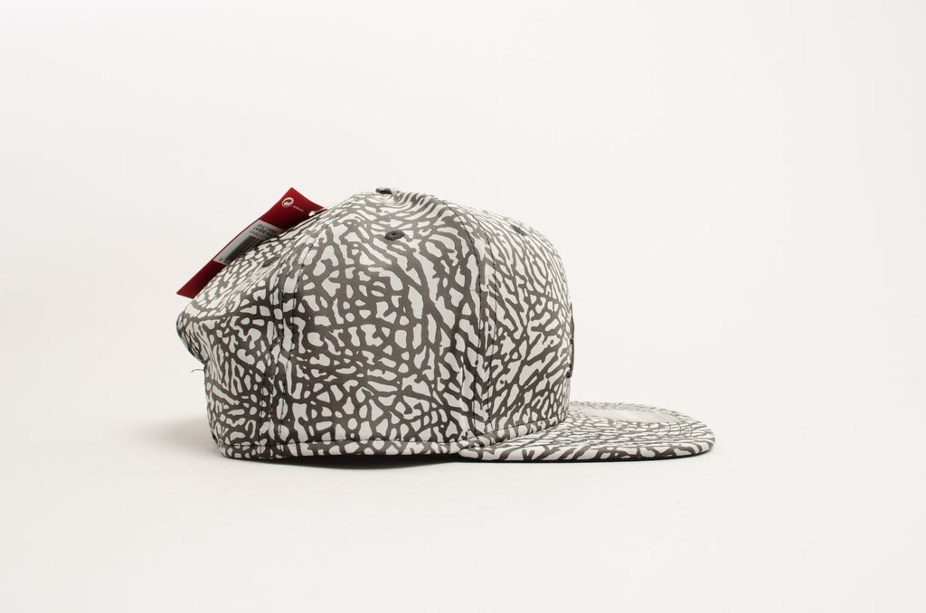 Reflective Elephant Print Snapback