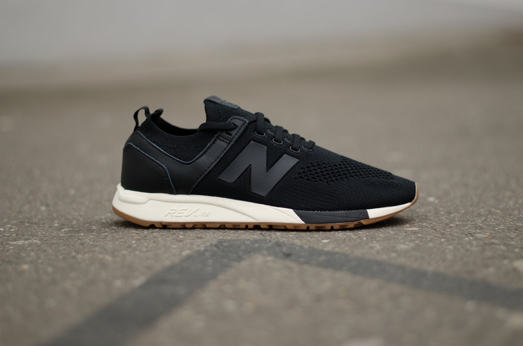 New Balance 247 "Knit" Black/White/Gum MRL247DB
