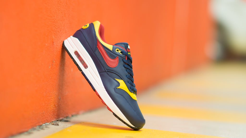 Nike Air Max 1 Premium Navy/Gym Red-Vivid Sulfur-White 875844-403