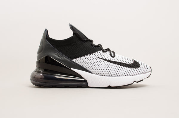 Nike Air Max 270 Flyknit ( White / Black ) AO1023-100