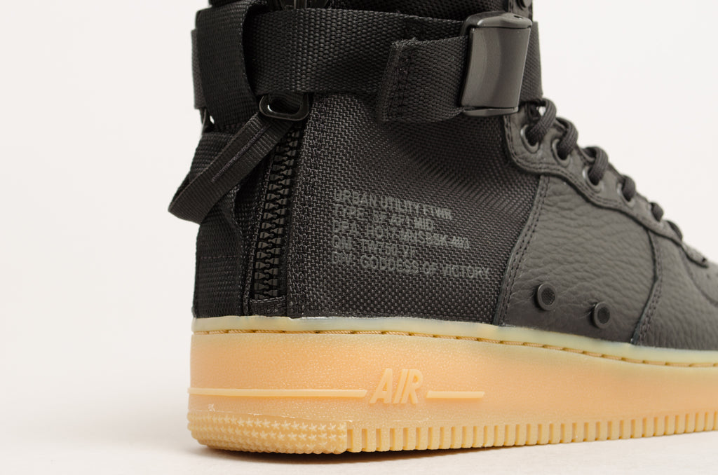 Nike Special Force Air Force 1 Mid Black/Gum 917753-003