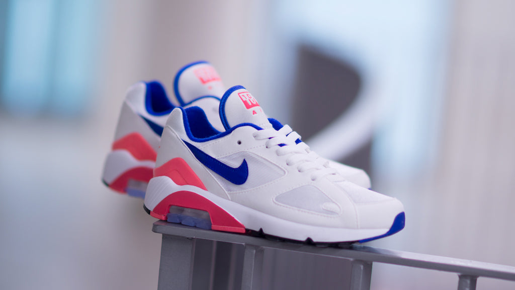 Nike Women's Air Max 180 White/Ultramarine-Solar Red AH6786-100