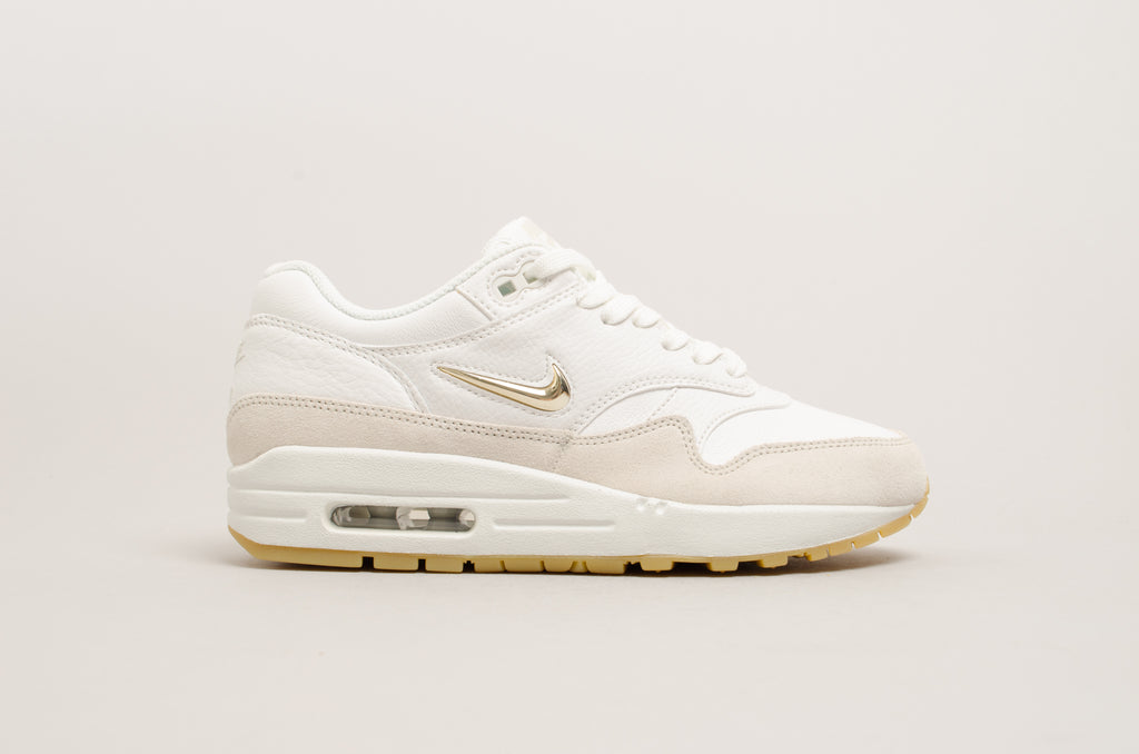 Nike Women's Air Max 1 Premium SC Jewel White/Grey/Gold AA0512-100