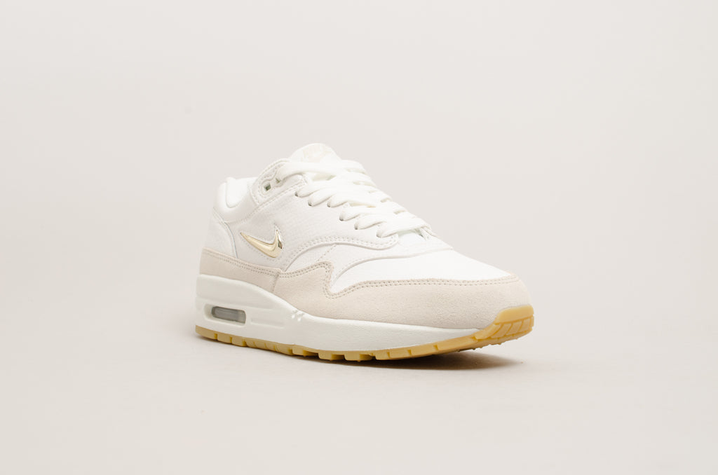 Nike Women's Air Max 1 Premium SC Jewel White/Grey/Gold AA0512-100