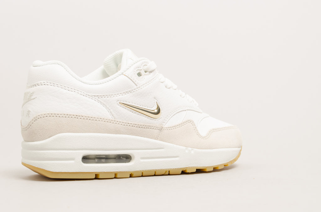 Nike Women's Air Max 1 Premium SC Jewel White/Grey/Gold AA0512-100