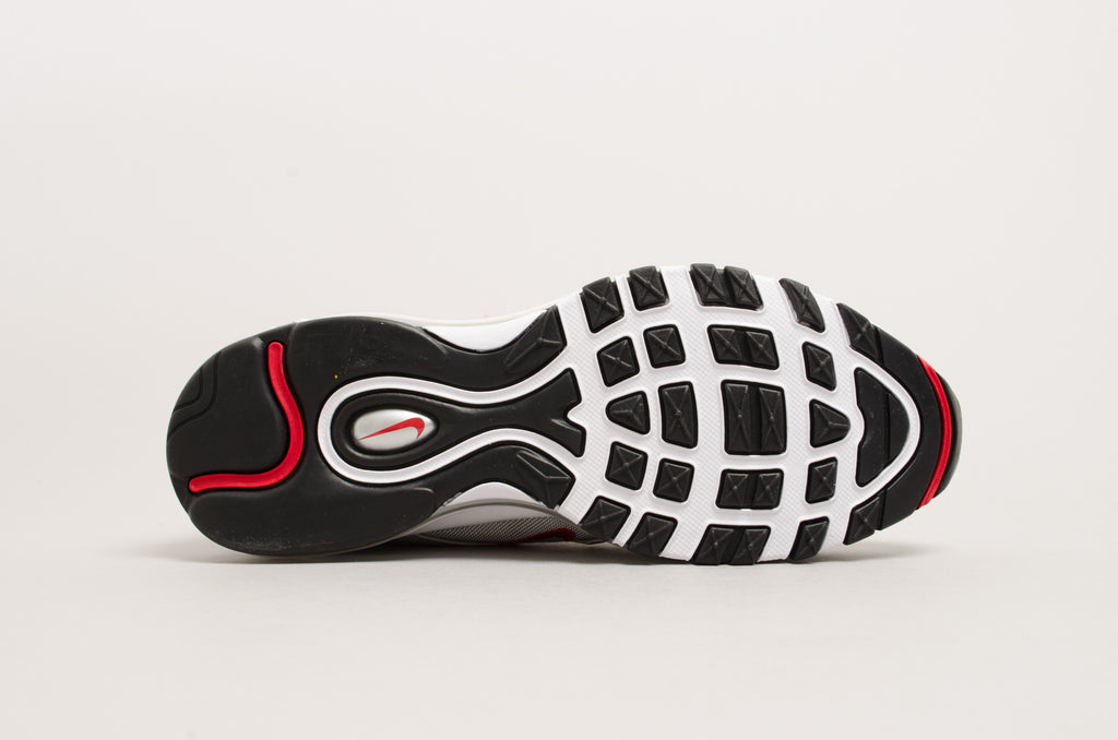 Nike Women's Air Max 97 OG Quickstrike "Silver Bullet" Metallic Silver/Varsity Red-Black-White 885691-001