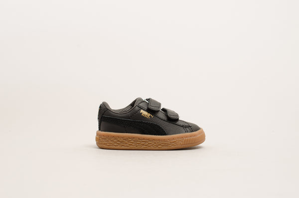 Puma Basket Classic Gum Deluxe V Infant Puma Black/Gum 365080-02