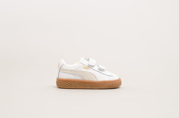 Puma Basket Classic Gum Deluxe V Infant Puma White/Gum 365080-01