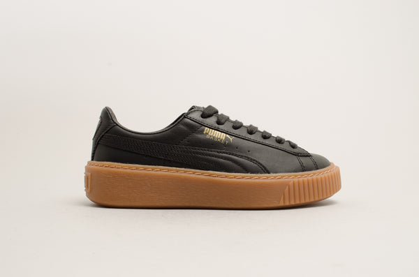 Puma Basket Platform Core Black Gum 364040-02