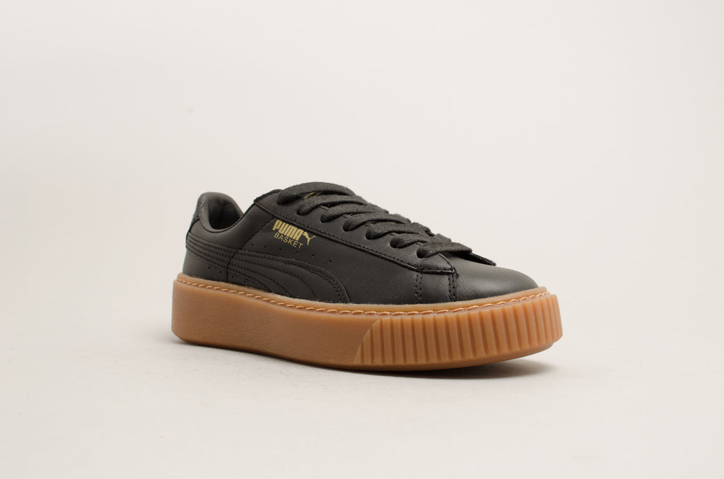 Puma Basket Platform Core Black Gum 364040-02