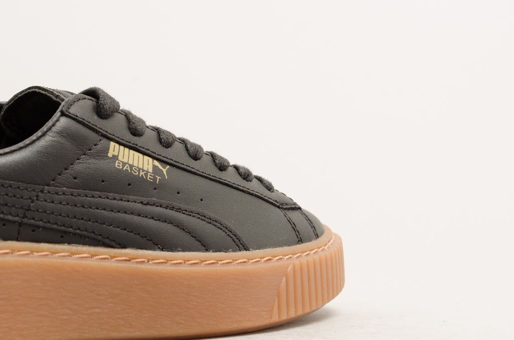 Puma Basket Platform Core Black Gum 364040-02
