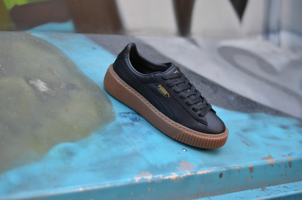 Puma Basket Platform Core Black Gum 364040-02