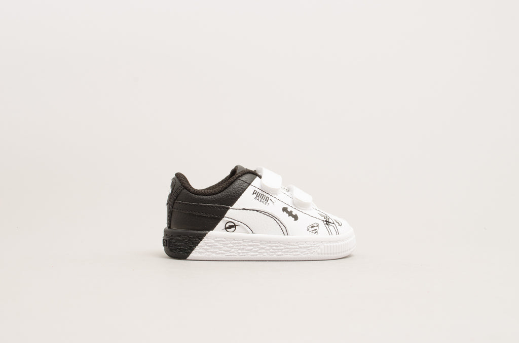Puma Justice League Basket V Infant White/Black 365149-01