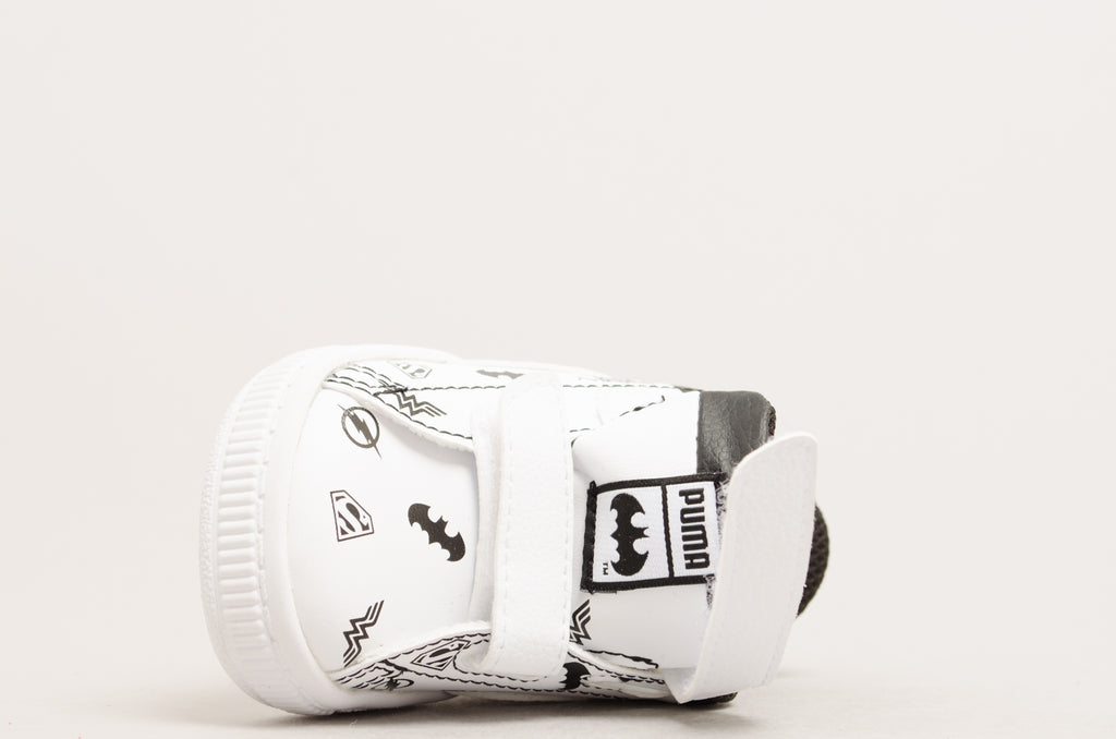 Puma Justice League Basket V Infant White/Black 365149-01