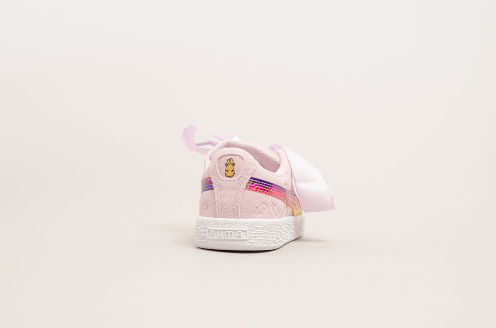 Puma Minions Suede Heart Fluffy Pre-School ( Pink ) 366642-01