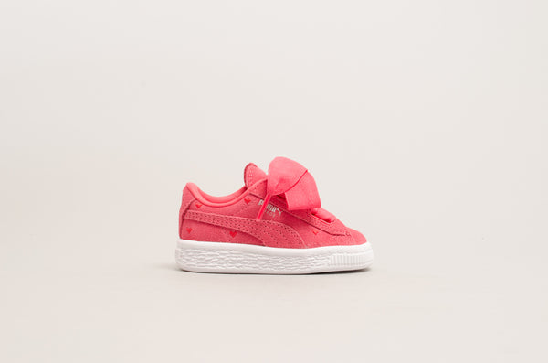 Puma Suede Heart Valentine Infants Pink/White 365137-01