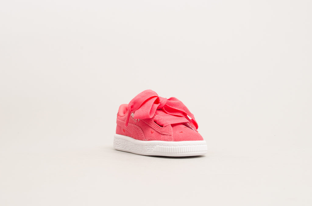 Puma Suede Heart Valentine Infants Pink/White 365137-01
