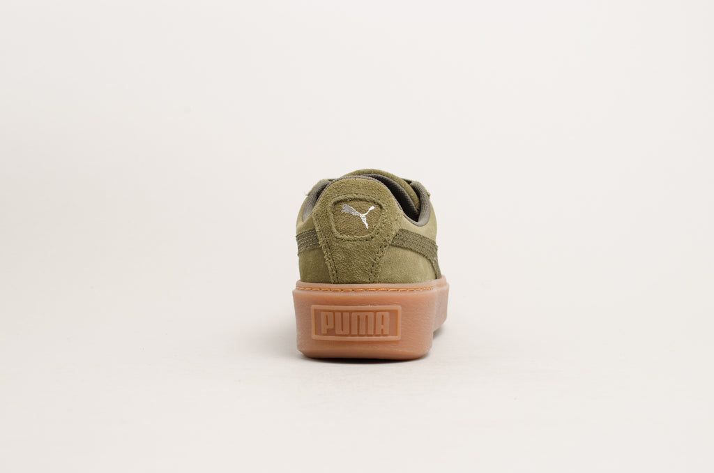 Puma Suede Platform Animal Olive Gum 365109-03