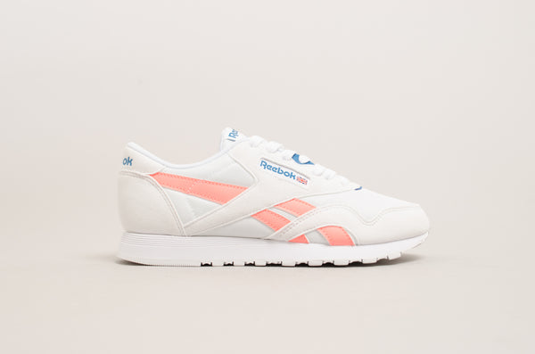 Reebok Classic Nylon M TXT ( Retro - White / Digital Pink / Instance Blue ) CN2966