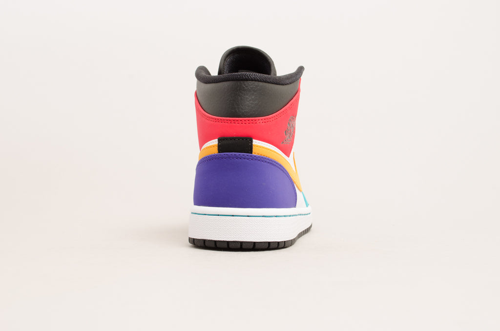 Sevensneakerstore.com Air Jordan 1 Mid Multicolor ( White / Red / Black / Green ) 554724-125