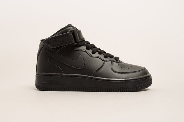 Sevensneakerstore.com Nike Air Force 1 Mid ( GS ) Black / Black 314195-004