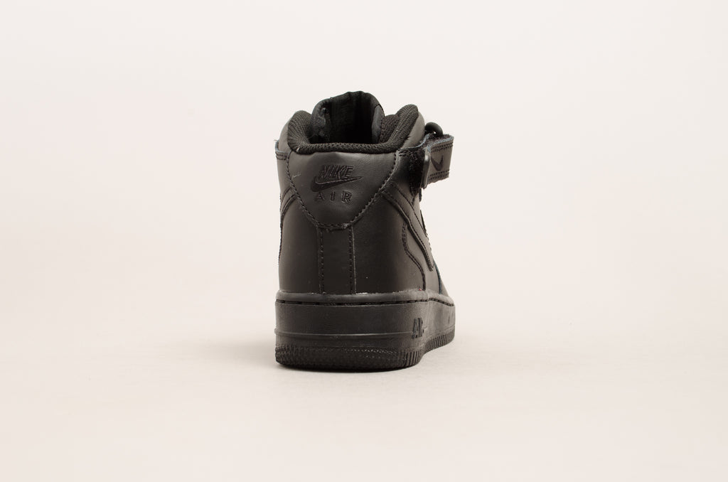 Sevensneakerstore.com Nike Air Force 1 Mid ( GS ) Black / Black 314195-004