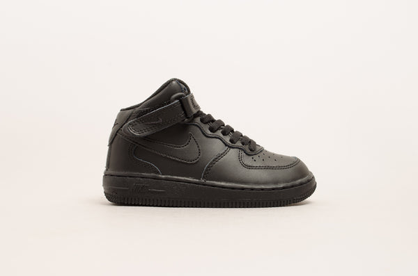 Sevensneakerstore.com Nike Force 1 Mid ( PS ) Black / Black 314196-004