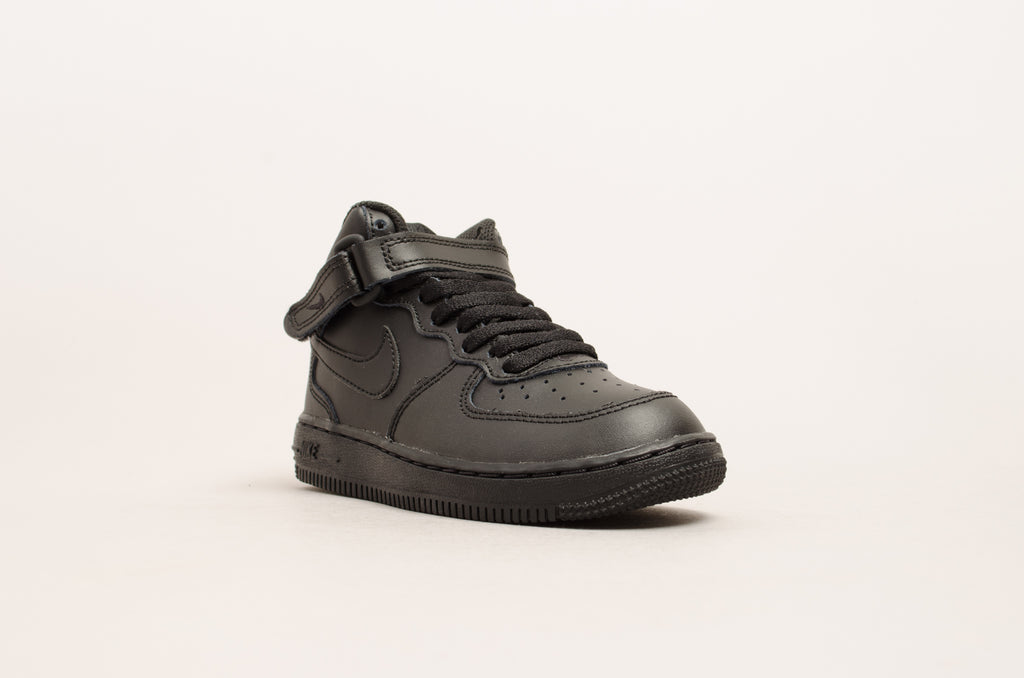 Sevensneakerstore.com Nike Force 1 Mid ( PS ) Black / Black 314196-004