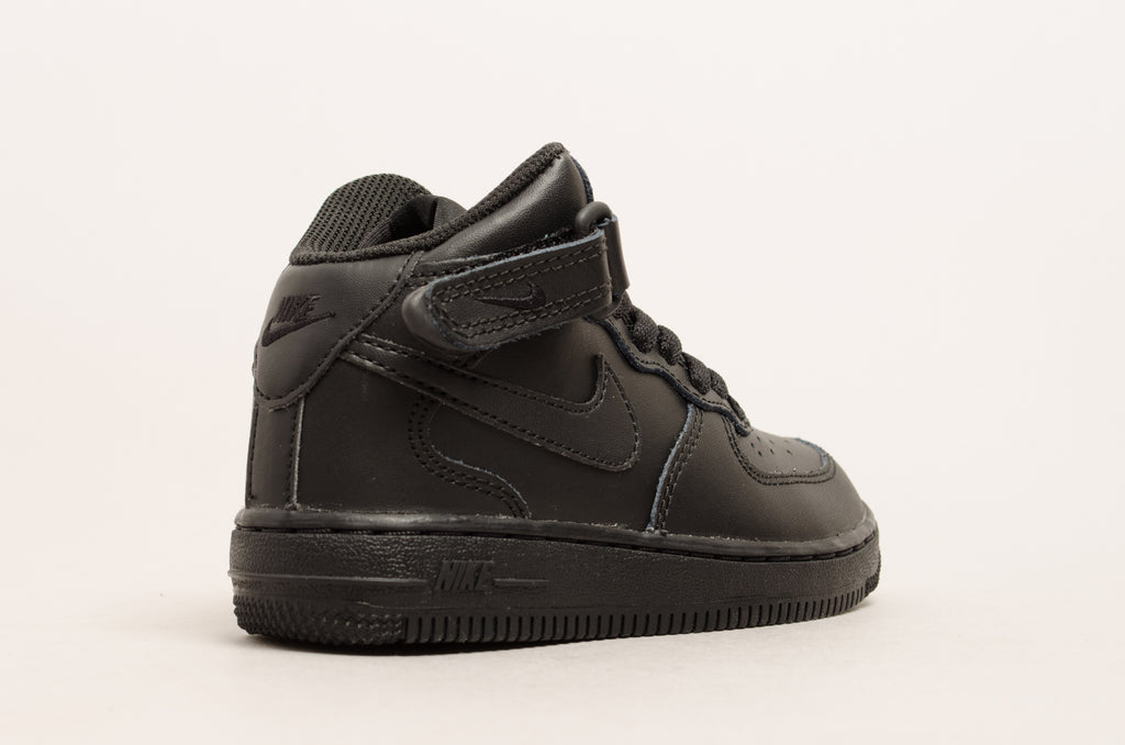 Sevensneakerstore.com Nike Force 1 Mid ( PS ) Black / Black 314196-004