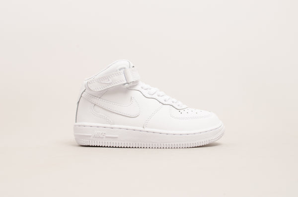 Sevensneakerstore.com Nike Force 1 Mid ( PS ) White / White 314196-113