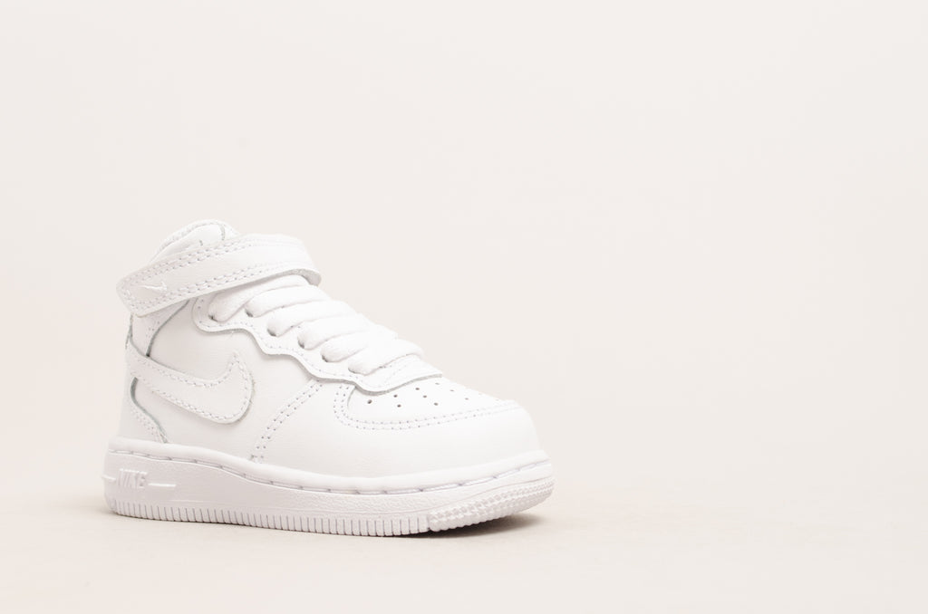 Sevensneakerstore.com Nike Force 1 Mid ( TD ) White / White 314197-113