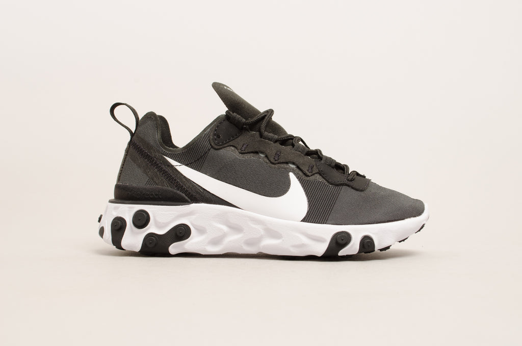 Sevensneakerstore.com Nike Women's React Element 55 ( Black / White ) BQ2728-003