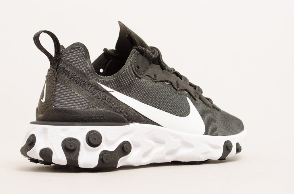 Sevensneakerstore.com Nike Women's React Element 55 ( Black / White ) BQ2728-003