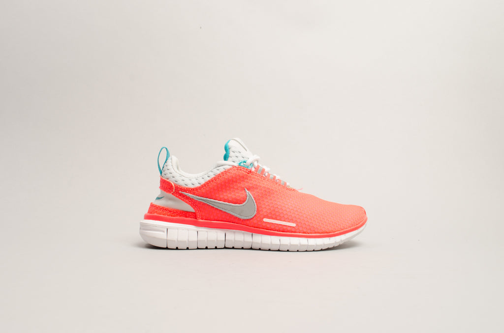 Sevensneakerstore.com Nike Women's Free OG'14 BR (Laser Crimson / Metallic Silver - Turbo Green - Light Grey - White) 644450-600