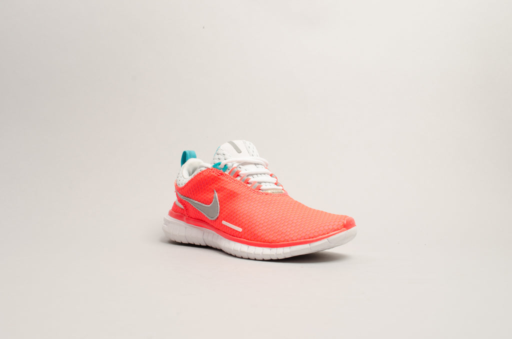 Sevensneakerstore.com Nike Women's Free OG'14 BR (Laser Crimson / Metallic Silver - Turbo Green - Light Grey - White) 644450-600