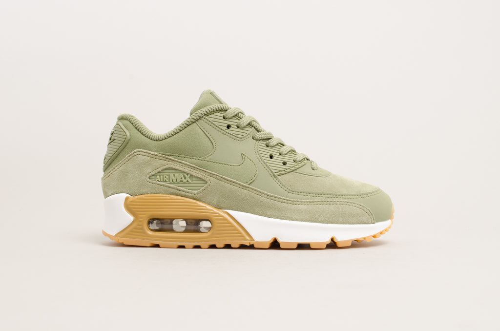 Nike Women's Air Max 90 Special Edition Olive Green/White/Gum 881105-300