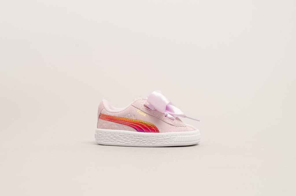 Puma Minions Suede Heart Fluffy Infant ( Pink ) 366646-01