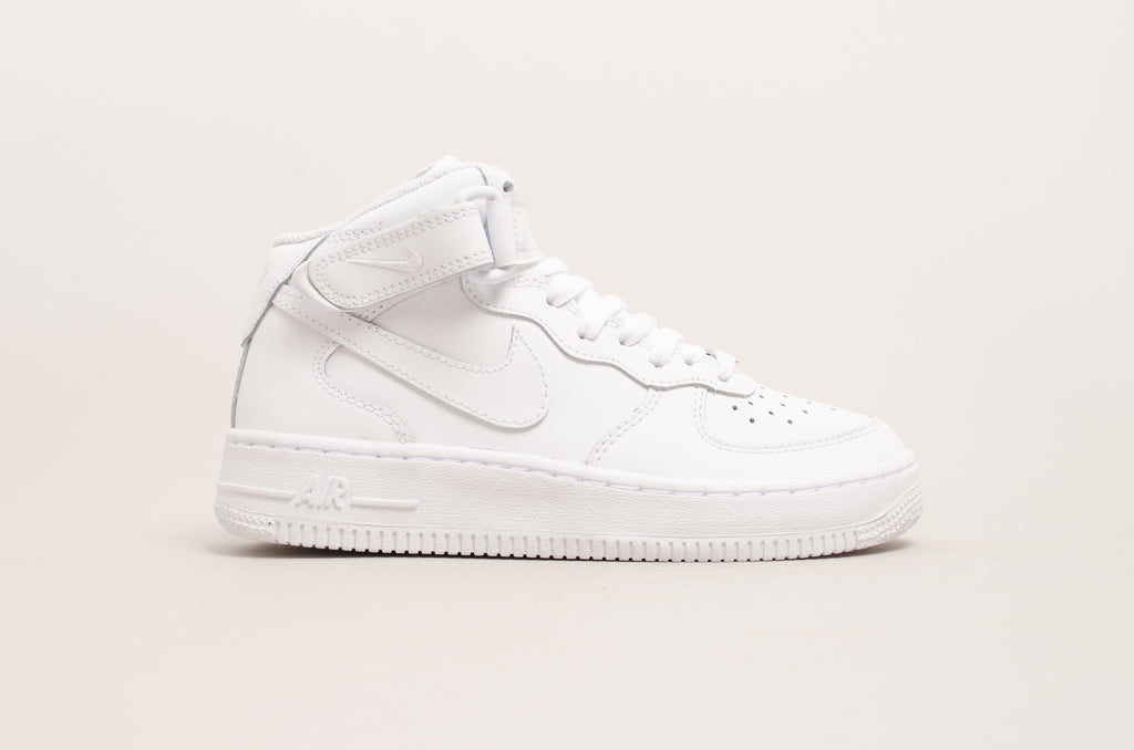 Sevensneakerstore.com Nike Air Force 1 Mid ( GS ) White / White 314195-113