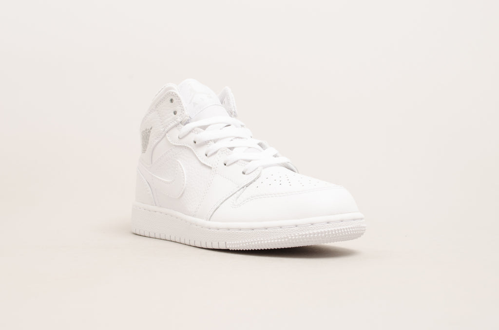 Sevensneakerstore.com Nike Air Jordan 1 Mid (GS) ( White / White ) 554725-109