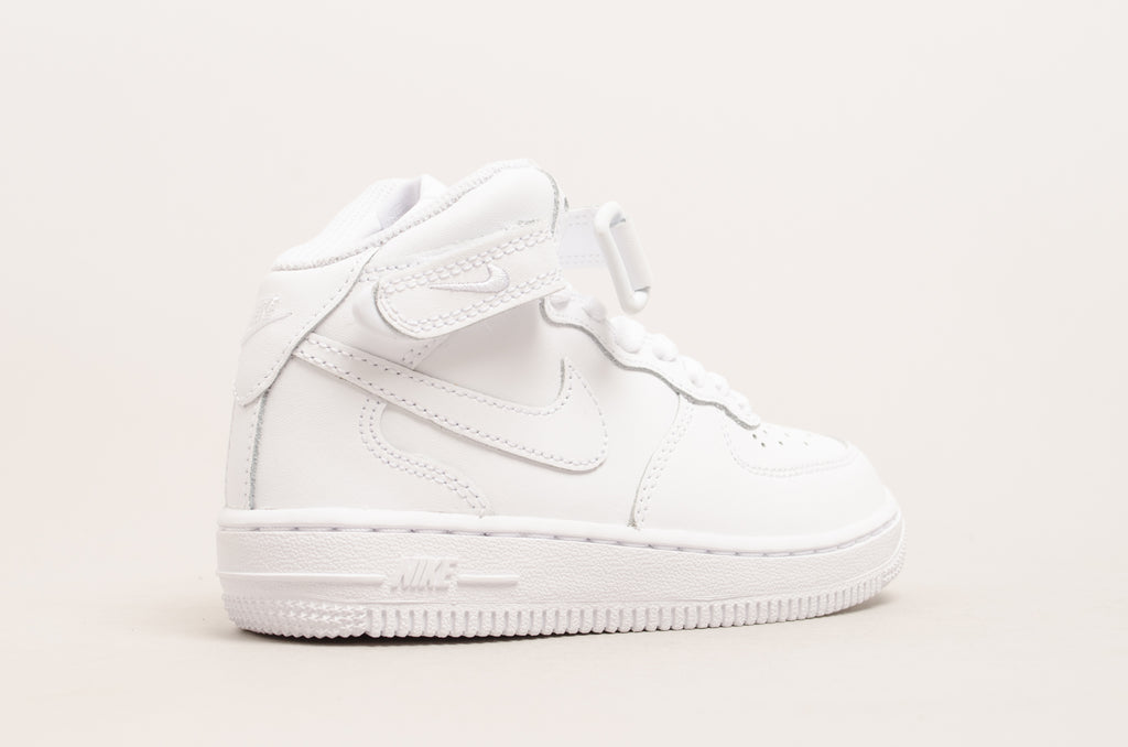 Sevensneakerstore.com Nike Force 1 Mid ( PS ) White / White 314196-113
